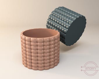 Sphere Vase 3D Model: Flowerpot, Pencil Box (STL, STEP Files)