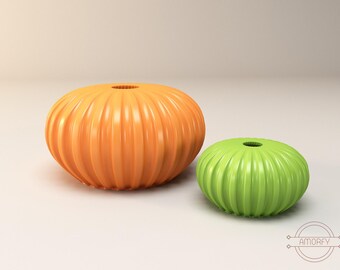 Gewölbte Vase 3D Modell: STL, OBJ, STEP Files (Digitaler Download)