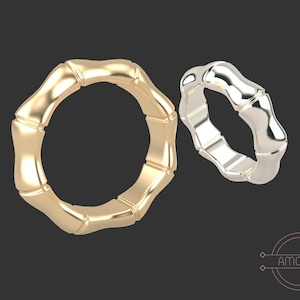 Bambu-ring: 3D-utskrivbara smycken (digitalt föremål)