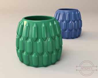 Bumble Vase 3D Model: STL, OBJ, STEP Files (Digital Download)