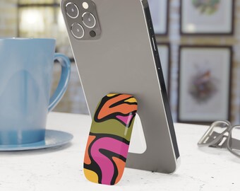 Rainbow Tiger Abstract Phone Grip Stand Holder Pop Socket Kickstand Expanding Grip for iPhone Samsung Pixel Smartphone Accessory