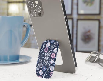 Nordic Scandinavian Floral Phone Grip Stand Holder Pop Socket Kickstand Expanding Grip for iPhone Samsung Pixel Smartphone Accessory