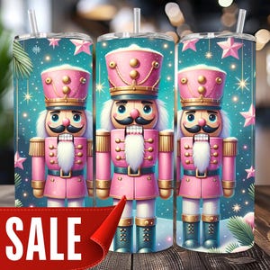 Rose coquette casse-noisette, emballage de verre casse-noisette PNG, téléchargement numérique PNG pour verre maigre de 20 oz, sublimation transparente