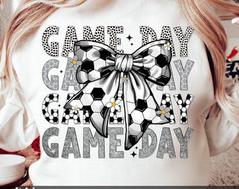 Soccer Png, Game Day Coquette Bow Png, Soccer mom Png, Game Day, Retro Soccer Png, Soccer Season Png, Sports Png