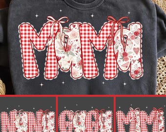 Koszulka z prezentem Valentine Mama Bundle Png, Koszulka z nadrukiem na Walentynki, Koszulka z koronką w kształcie kokietki w kształcie serca, Bądź moja, Png, XOXO Romantyczna miłość, Png