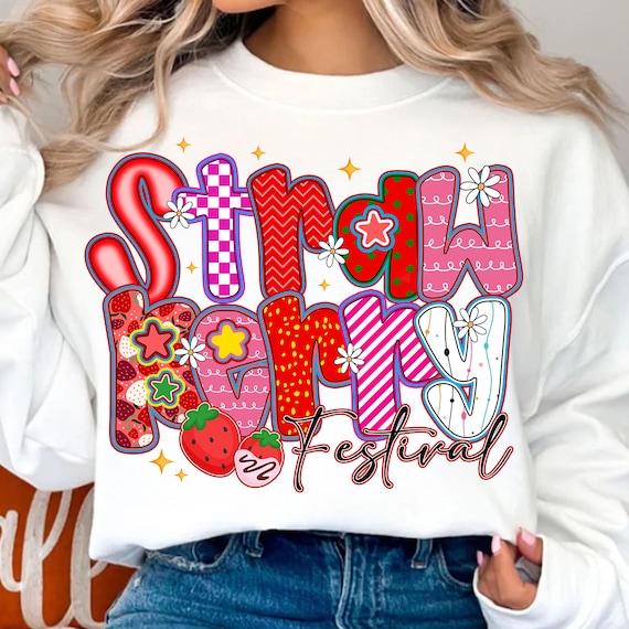 Strawberry Fruit Festival Summer Png, Cherry Strawberry Sublimation png, Strawberry Shirt Design, Cute Summer Png, Summer , Strawberry Lover