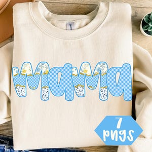 Bundle Floral Mama Bundle Png, Hand Lettered Preppy Retro Flower Mothers Day Mama Mom Aunt Nana Mimi Bundle Png, Gift for Mama png
