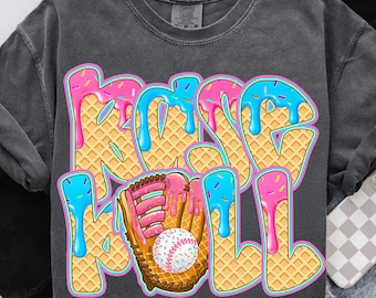 Baseball Ice Cream Drip Png, Baseball Mama Drip png, Brushstroke Baseball Png, Game Day Baseball Png, Baseball Dripping Png, Baseball Drip