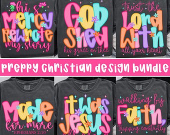 Preppy Christian Bundle Design, God is Good All The Time PNG,  Bible Verse Sublimation, Jesus Quote PNG, Faith-Based Christian Sublimation