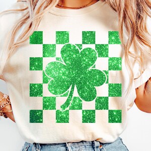 Glitter St Patrick's Day Shamrock PNG, Lucky Charm Png, St Patty's Day png, Lucky Shamrock PNG, St Patricks Png, Irish Png zdjęcie 4