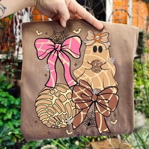 Spooky Conchas Bow Png, Pantasmas Coquette png, Spanish Halloween, Spooky Latina, Mexican Conchas, Regalos Es Espano, Mexican Ghost png