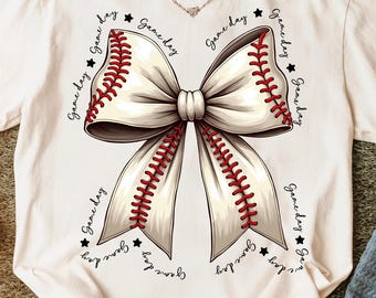 Baseball Png, Game Day Coquette Bow Png, Baseball mom Png, Game Day, Retro Baseball Png, Baseball Season Png, Sports Png