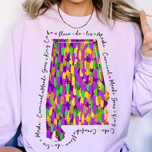 Alabama Karneval Png, Karneval Alabama Karte, Karneval Png, Karneval Design-Shirt Png Sublimationsdesign-Download