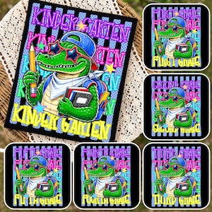 Striped Back To School Alligator Bundle Png, Boys First day of school png, Kindergarten First Second Third Fourth Grade Png,Digital download