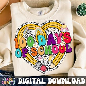 Happy 100 Days Of School Png, 100 Days Shirt Png, Kids 100 Days Brighter Png, 100 Days Of School Png, Teacher Png, Back To School Png