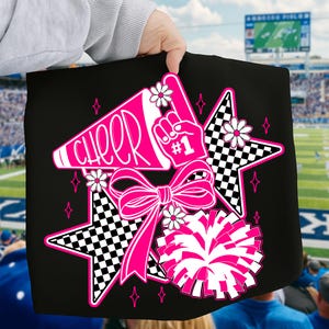 Cheer Bow PNG for Shirt Design, Cheer Mom PNG Clipart Gift, Girl Cheerleader Sublimation, Team Spirit Cheer PNG for Game Day Football Season
