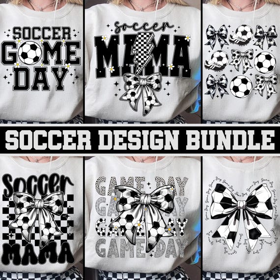 Soccer Bundle PNG, Soccer Mama Png, Retro Soccer Png, Soccer Coquette Png, Game Day Soccer Bow Png,Soccer Season Png, Sports Png