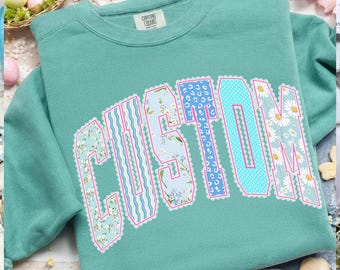 Custom Lace Foral Name png, Personalized Floral Christian Easter Shirt png, blue floral png, Vintage Easter png, Boho Floral Cottagecore Png