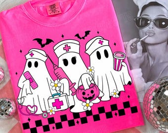Preppy sjuksköterska Halloween png sublimering, Boo Boo-besättning png, sjukskötersketröja png, halloween-sjuksköterska png, läskig sjuksköterska png, sjuksköterska png, spöksjuksköterska png