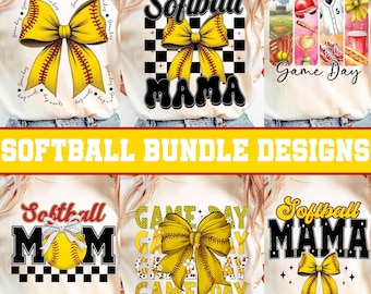 Softball Bundle PNG, Softball Mama Png, Softball Png, Softball Coquette Png, Spieltag Softball Bogen Png, Softball Saison Png, Sport Png