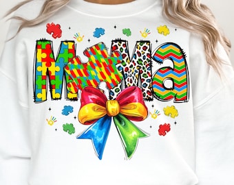 Autism Coquette Mama Png, Autism Bow Png, Autism PNG, Autism Mom Gift PNG, Autism Awareness Png, Special Education, Neurodiversity