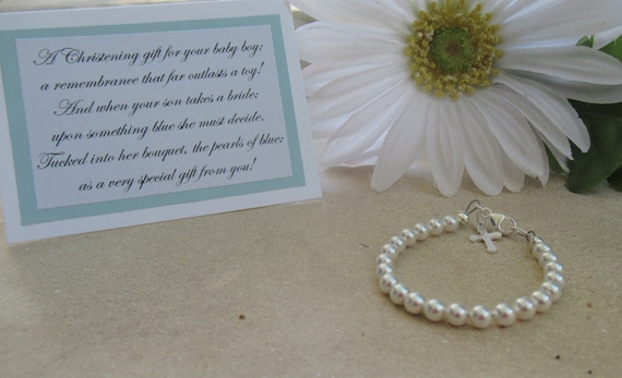 Baby boy sale christening bracelet
