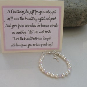 Baptismal Bracelet, Christening Bracelet, Baby Bracelet, Religious Jewelry, Baby Gift, Baptism Gift, Christening Gift, Gift for Christening