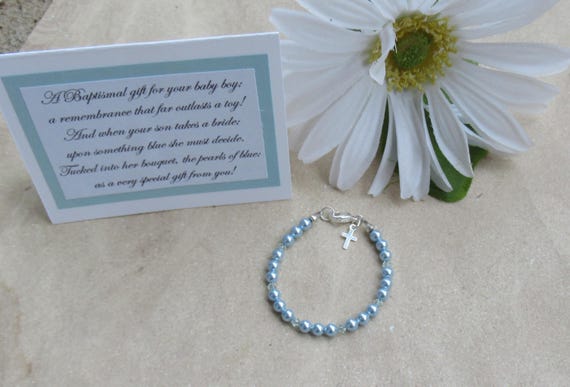 Boys Christening Gift, Boys Baptism Gift, Boys Bracelet, Gift for Baptism, Baptism Jewelry, Gift for Christening, Religious Jewelry