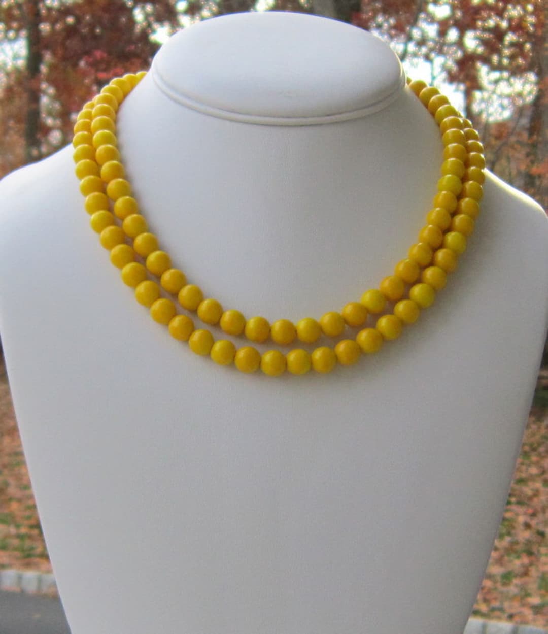 Bright Yellow Necklace Bright Yellow Jewelry Yellow Bridesmaids Jewelry