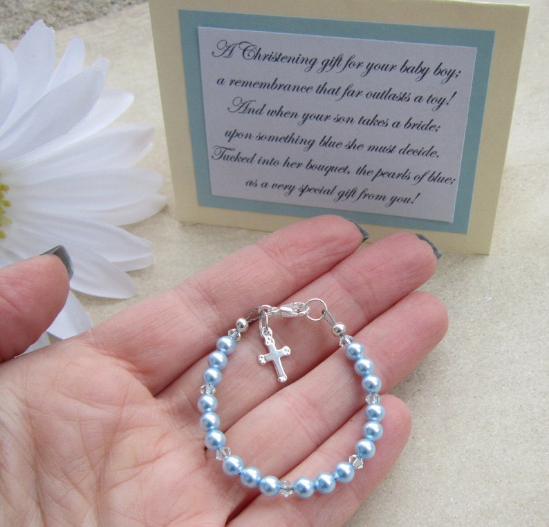 Boys Christening Gift Boys Baptism Gift Boys Bracelet Gift Etsy