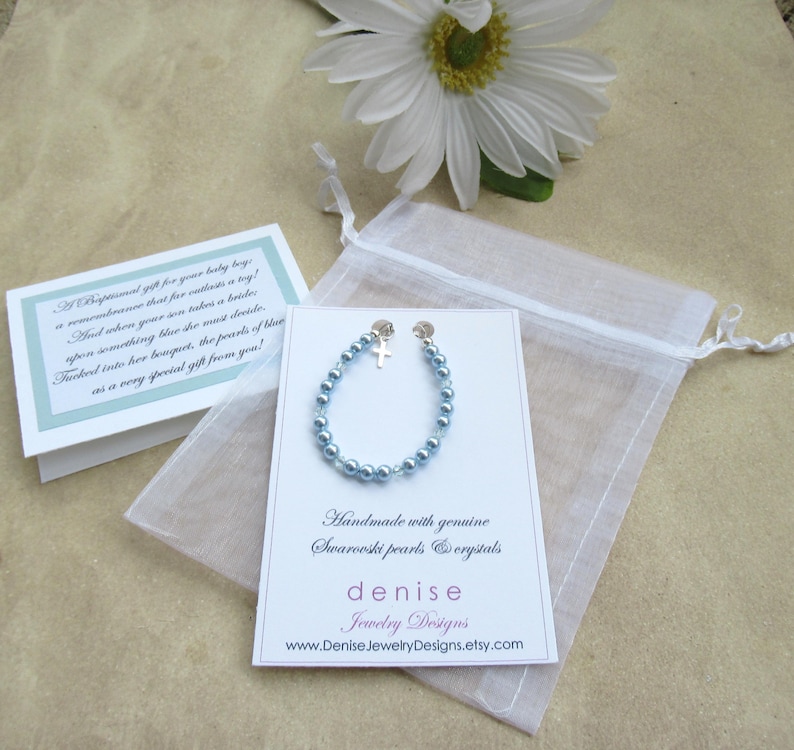 Boys Christening Gift, Boys Baptism Gift, Boys Bracelet, Gift for Baptism, Baptism Jewelry, Gift for Christening, Religious Jewelry image 5