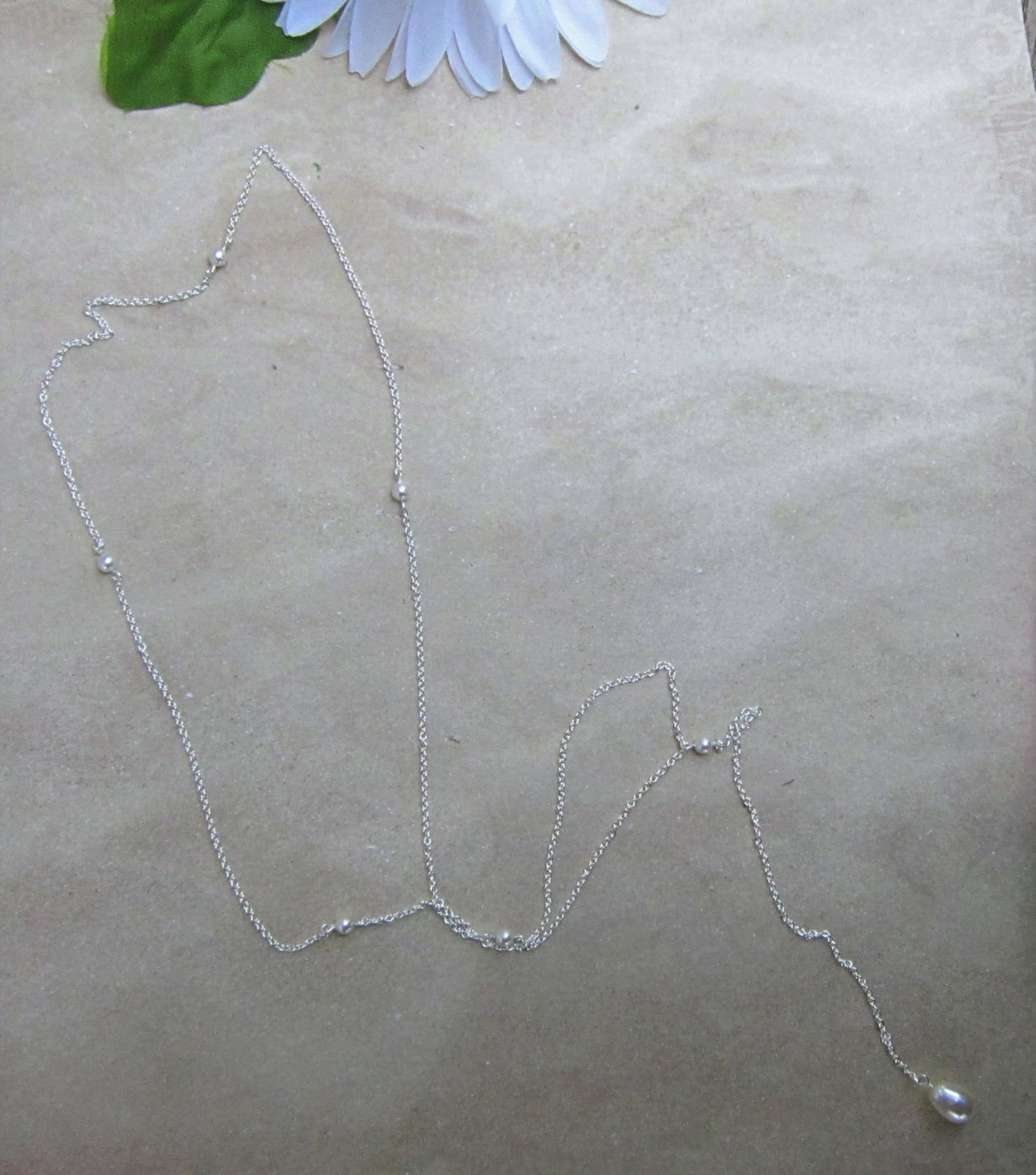 Backdrop Necklace Lariat Bridal Jewelry Back Jewelry Etsy