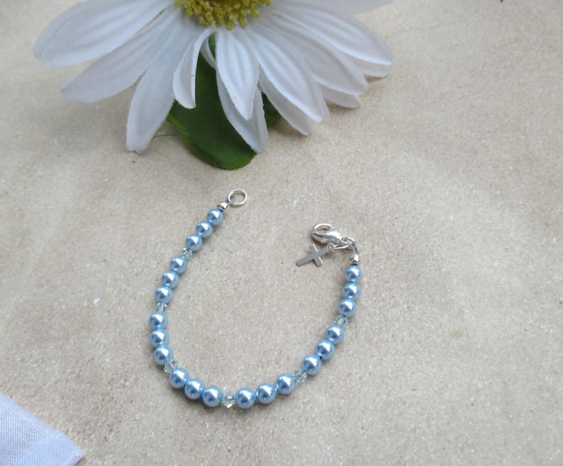Boys Christening Gift, Boys Baptism Gift, Boys Bracelet, Gift for Baptism, Baptism Jewelry, Gift for Christening, Religious Jewelry image 4