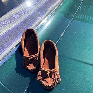 moccasins, brown size 7
