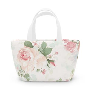 Floral Insulated Lunch Bag, Stylish Lunch Tote, Cute Meal Prep Bag for Work, School, Picnics, Gift for Her