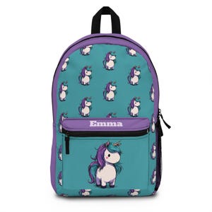 Personalized Unicorn Backpack for Girls: Kids School Bag