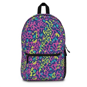 Leopard Print Backpack for Girls and Teens ,Colorful School Bag ,Trendy Bookbag for Kids ,Back to School Leopard Bag ,Cute Teen Backpack