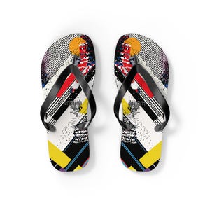 Vibrant Flip Flops: Colorful Polyester Suede Beach Sandals