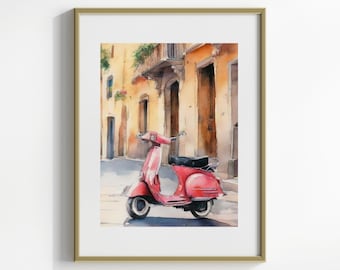 Vespa Druck | Fotografie Drucke | Vespa Wandkunst | Mods Druck | Wohnkultur | Giclee Druck | Mod Kultur Kunst | Vintage Vespa | Kunstdruck