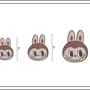 LABUBU Embroidery, Labubu Popmart, Labubu Embroidery Design, Cute Embroidery, Digital Embroidery Patterns
