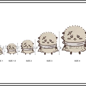 Chiikawa Rakko Embroidery Design, Chiikawa Embroidery Machine File, Cute Embroidery, Digital Embroidery Patterns, ちいかわ, ラッコ