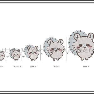 Chiikawa Monmoga Embroidery Design, Chiikawa Embroidery Machine File, Cute Embroidery, Digital Embroidery Patterns, ちいかわ, モモンガ