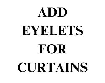 Add Eyelets For Curtains