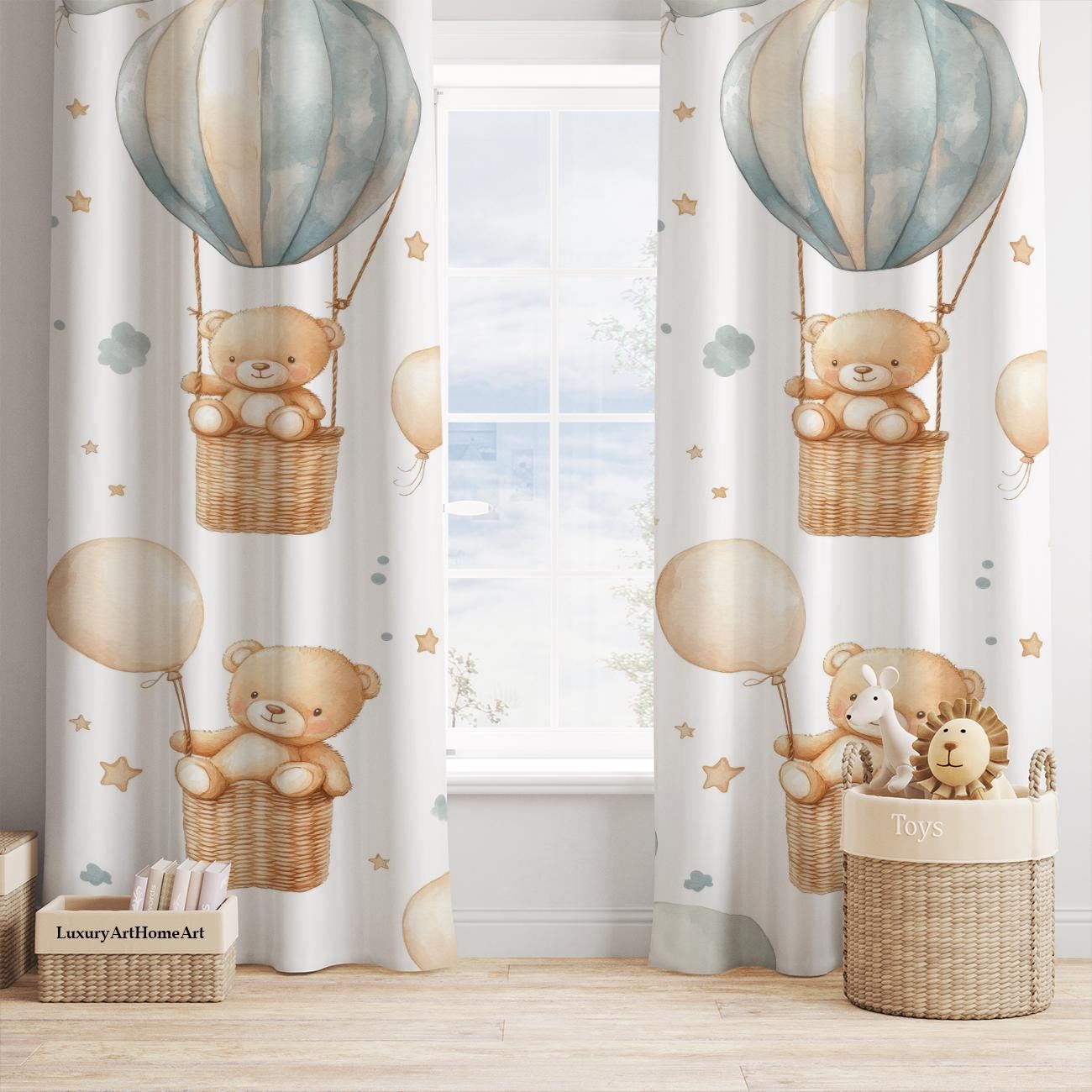 Teddy Bear Curtains - Etsy