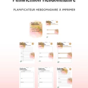 Hebdomadaire à Imprimer の企画者 | PDF 有料 |セメーヌ機構 |アジェンダの生産性向上