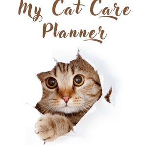 Chat à Imprimer を注ぐ Planificateur de Soins |猫のケア プランナー PDF |オーガナイザー サンテ & アリメンテーション フェリン |印刷可能なペット プランナー