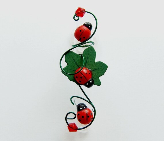 Ladybug Window Vase Suction Cup Vase Glass Rooting Vase Etsy