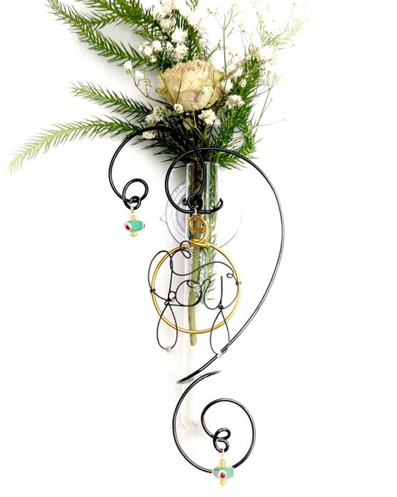 Personalized Hostess Gift Glass Bud Vase Suction Test Tube Etsy