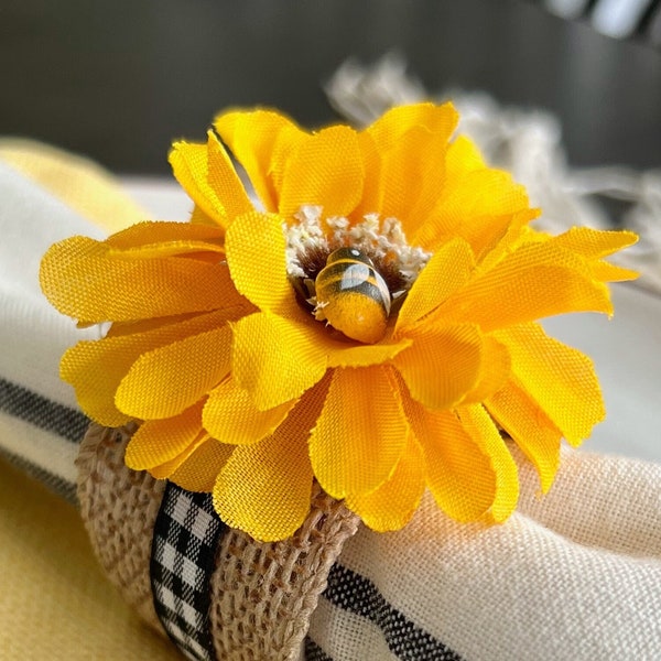 Bee Napkin Ring Etsy