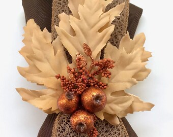 Autumn Napkin Ring for Thanksgiving Table, Fall Decor for Housewarming Gift, Leaf Fall Decor, fall home decor, Fall Decoration Wedding Gift